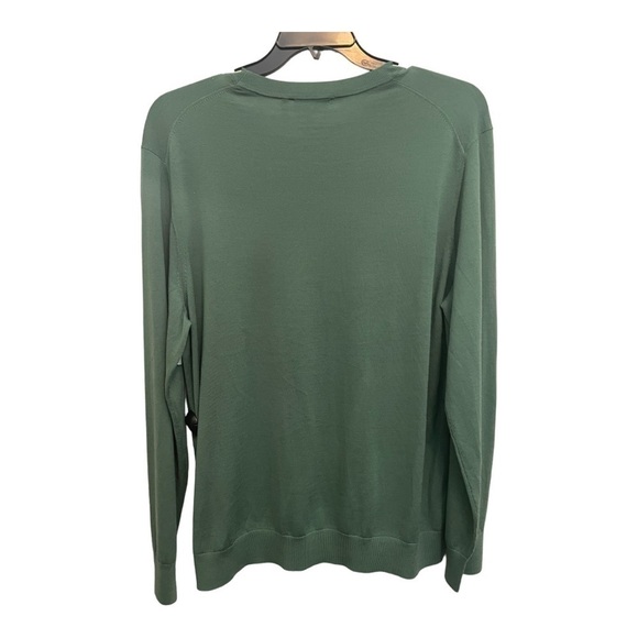 THEORY Crewneck lightweight sweater In green - Picture 4 of 14